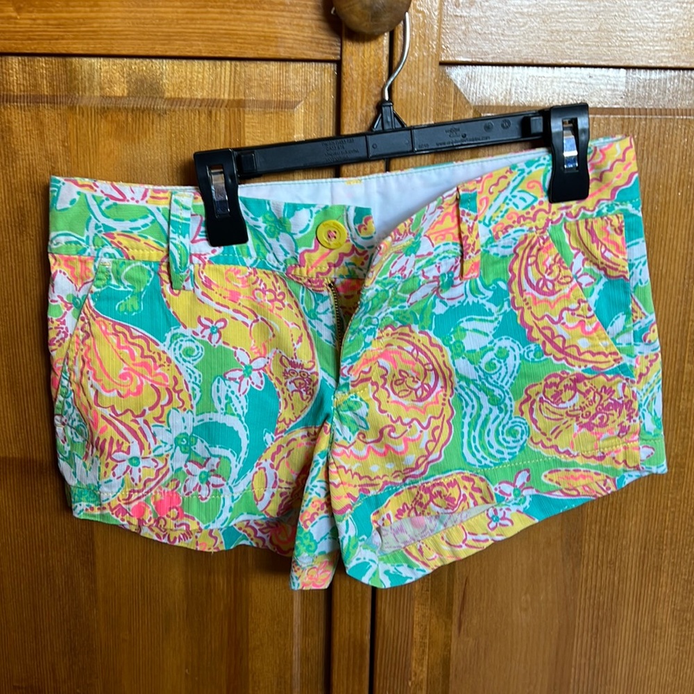 Lilly Pulitzer low rise short shorts 0 the wash shorts